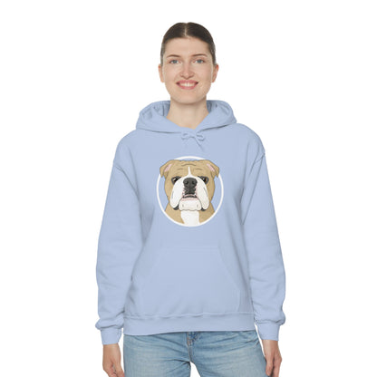 English Bulldog Circle | Hooded Sweatshirt - Detezi Designs-29498496612075991147