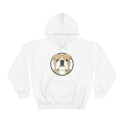 English Bulldog Circle | Hooded Sweatshirt - Detezi Designs-33149416442448224945