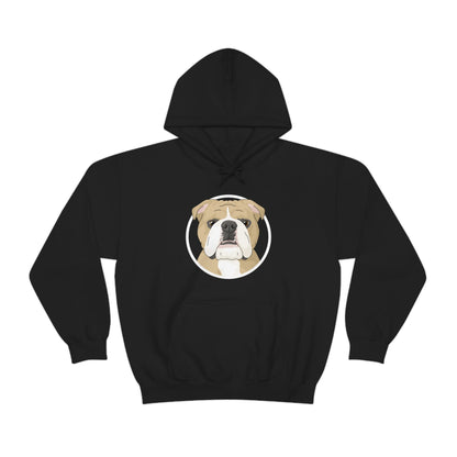 English Bulldog Circle | Hooded Sweatshirt - Detezi Designs-33887749933677922146