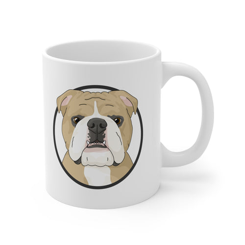 English Bulldog Circle | Mug - Detezi Designs-53168338831449453175