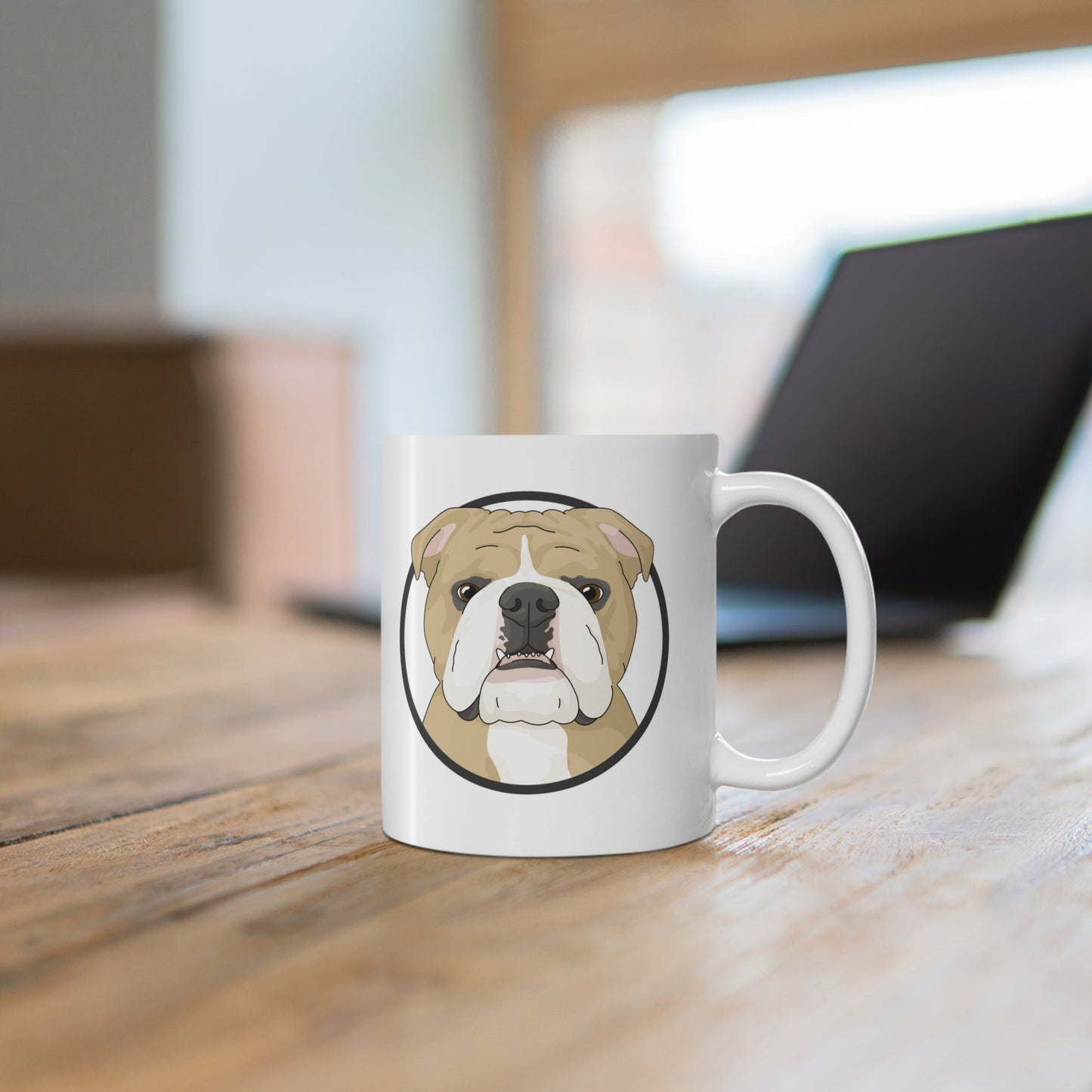 English Bulldog Circle | Mug - Detezi Designs-53168338831449453175