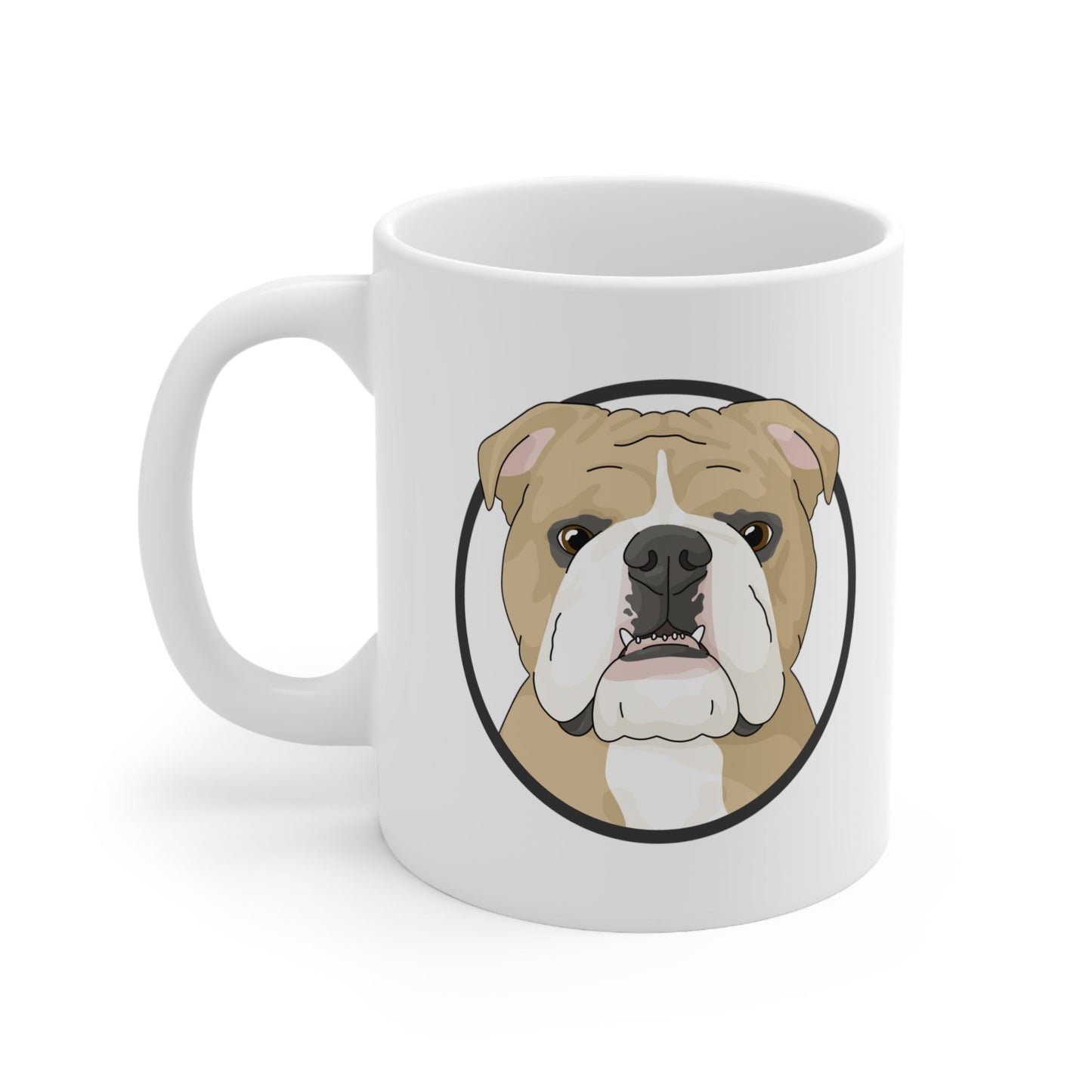 English Bulldog Circle | Mug - Detezi Designs-53168338831449453175