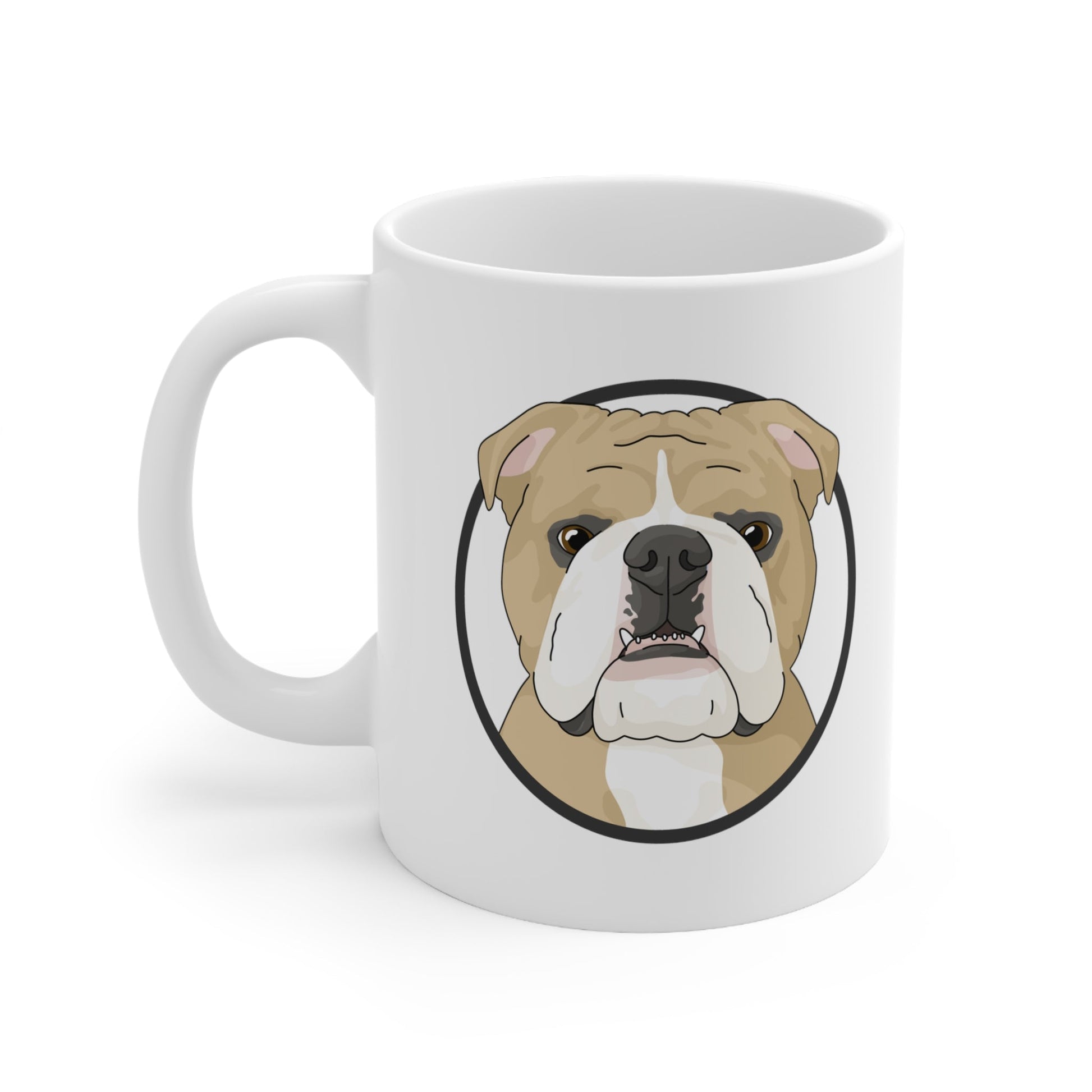 English Bulldog Circle | Mug - Detezi Designs-53168338831449453175