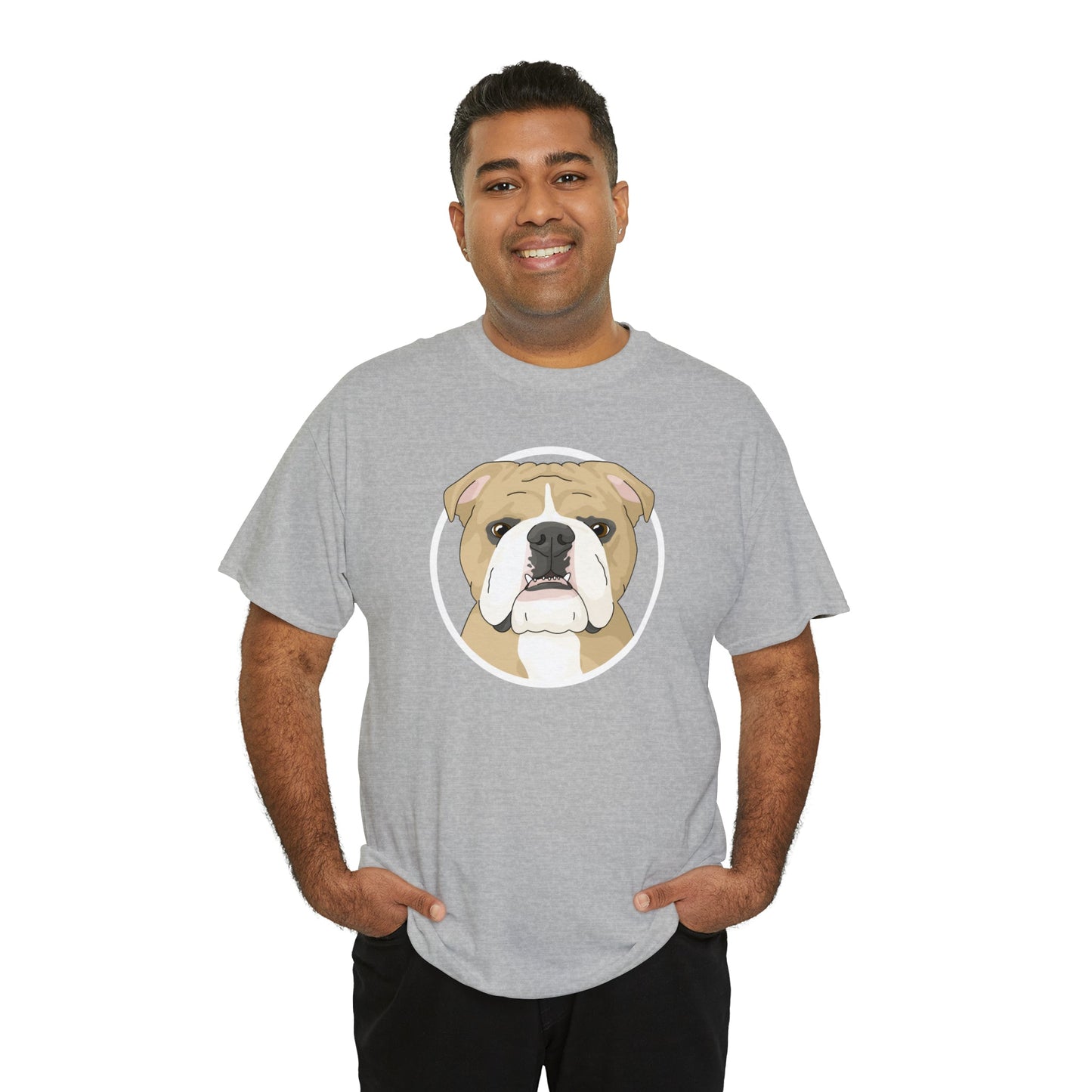 English Bulldog Circle | T-shirt - Detezi Designs-81891928241838190621