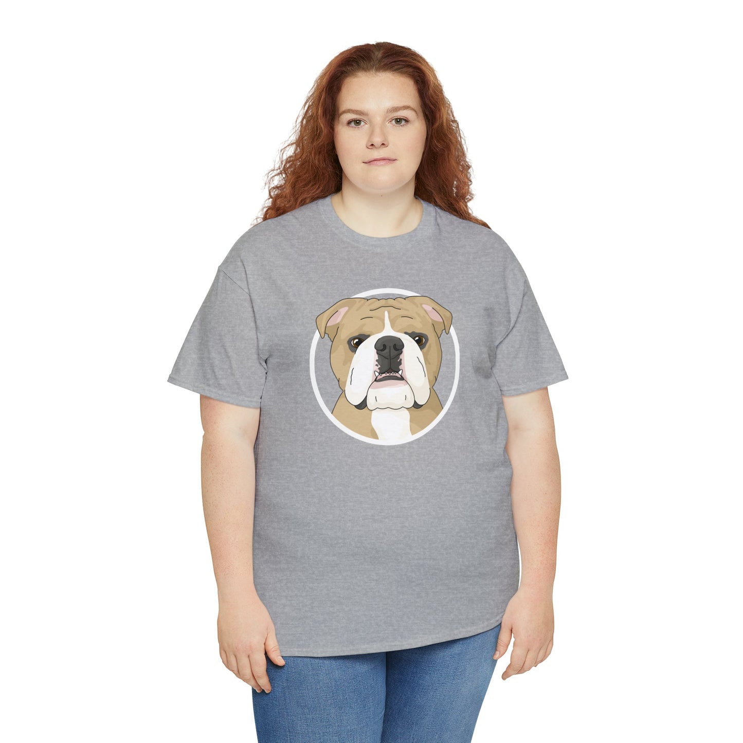 English Bulldog Circle | T-shirt - Detezi Designs-81891928241838190621