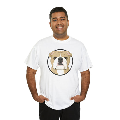 English Bulldog Circle | T-shirt - Detezi Designs-81891928241838190621