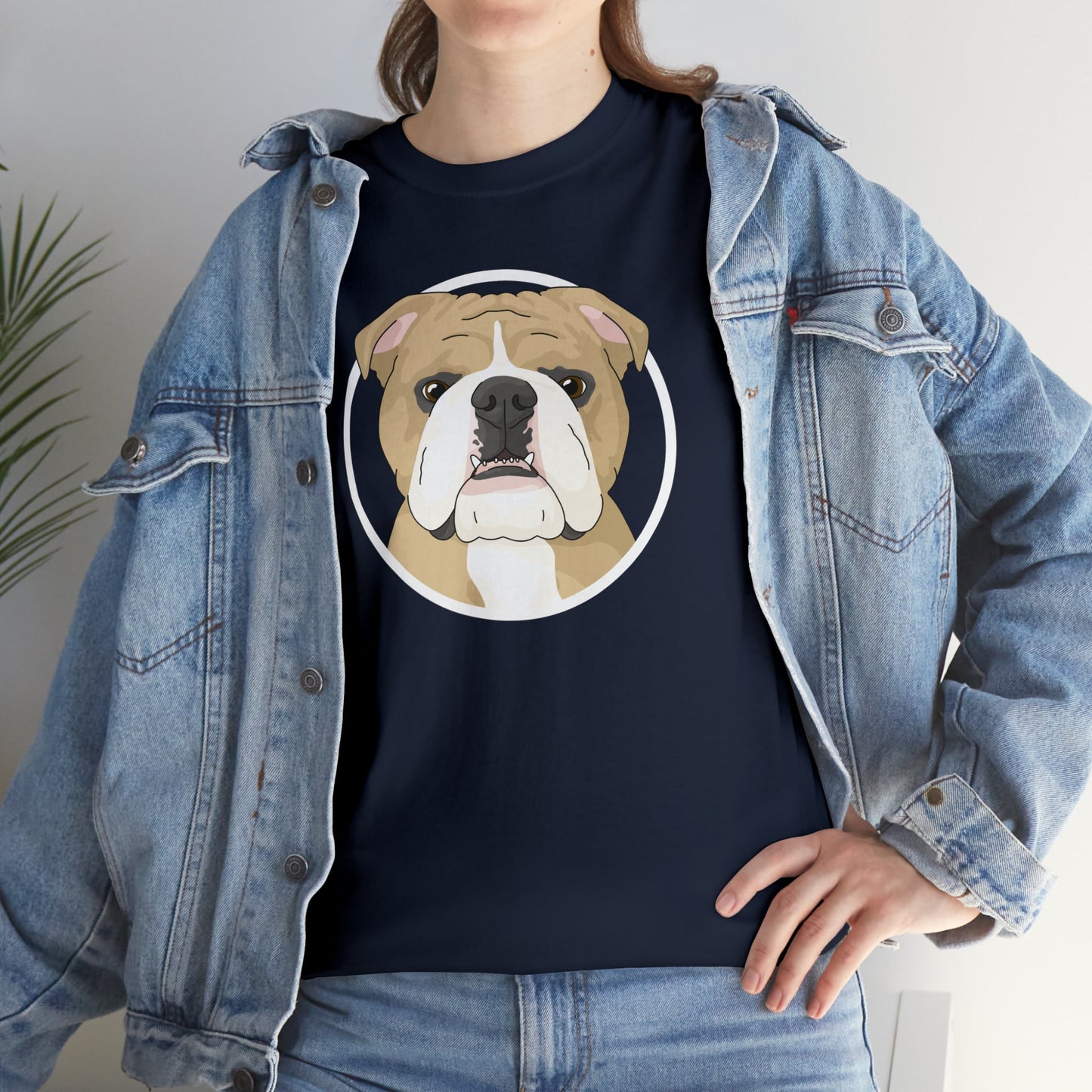 English Bulldog Circle | T-shirt - Detezi Designs-81891928241838190621