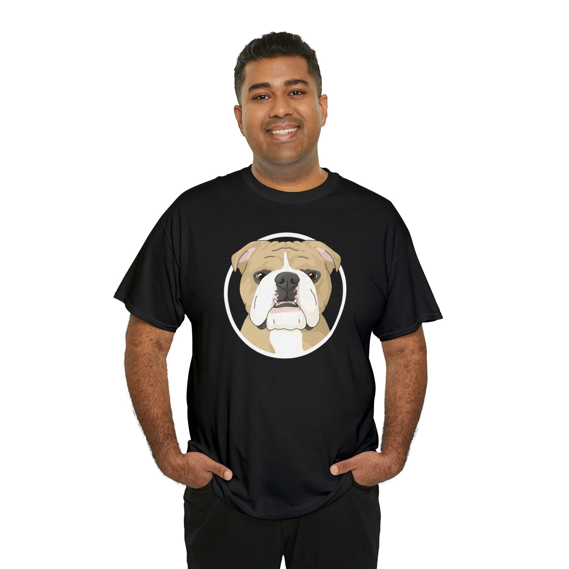 English Bulldog Circle | T-shirt - Detezi Designs-81891928241838190621