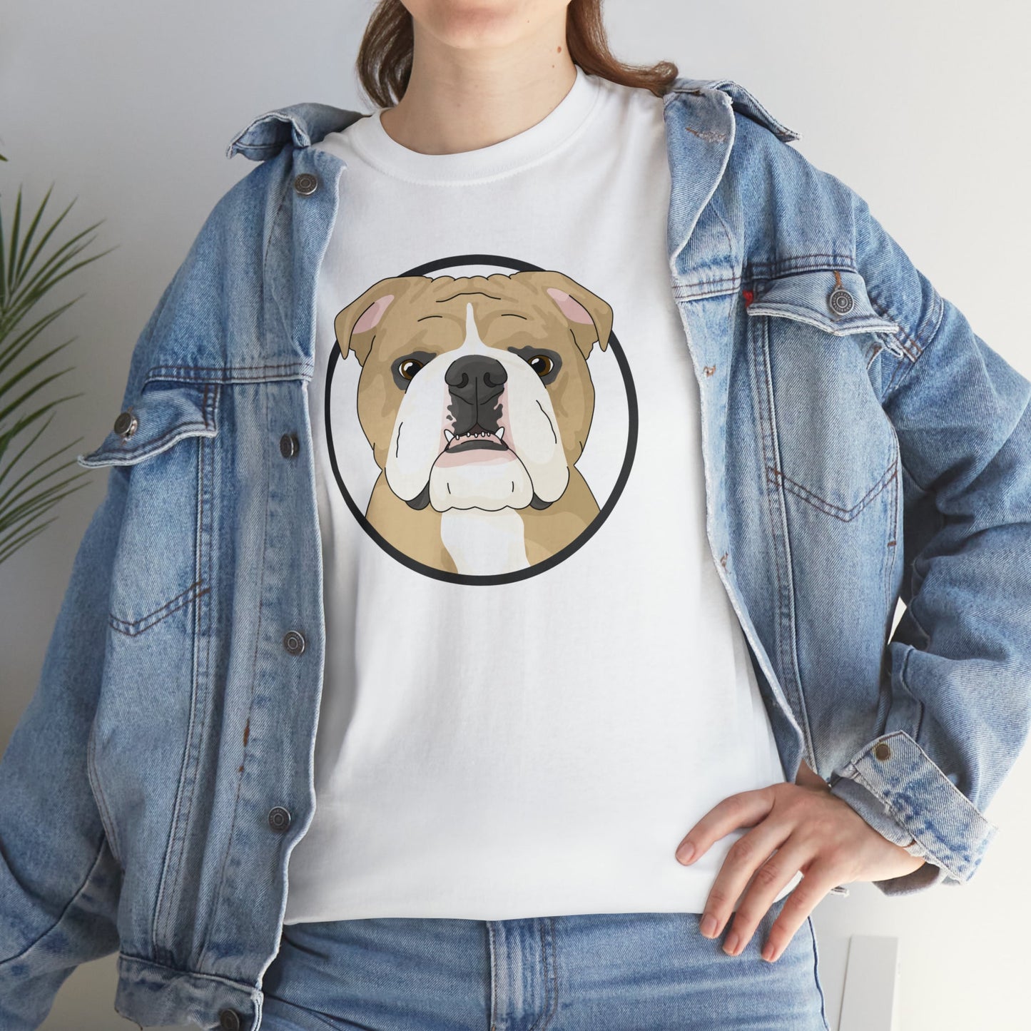 English Bulldog Circle | T-shirt - Detezi Designs-81891928241838190621