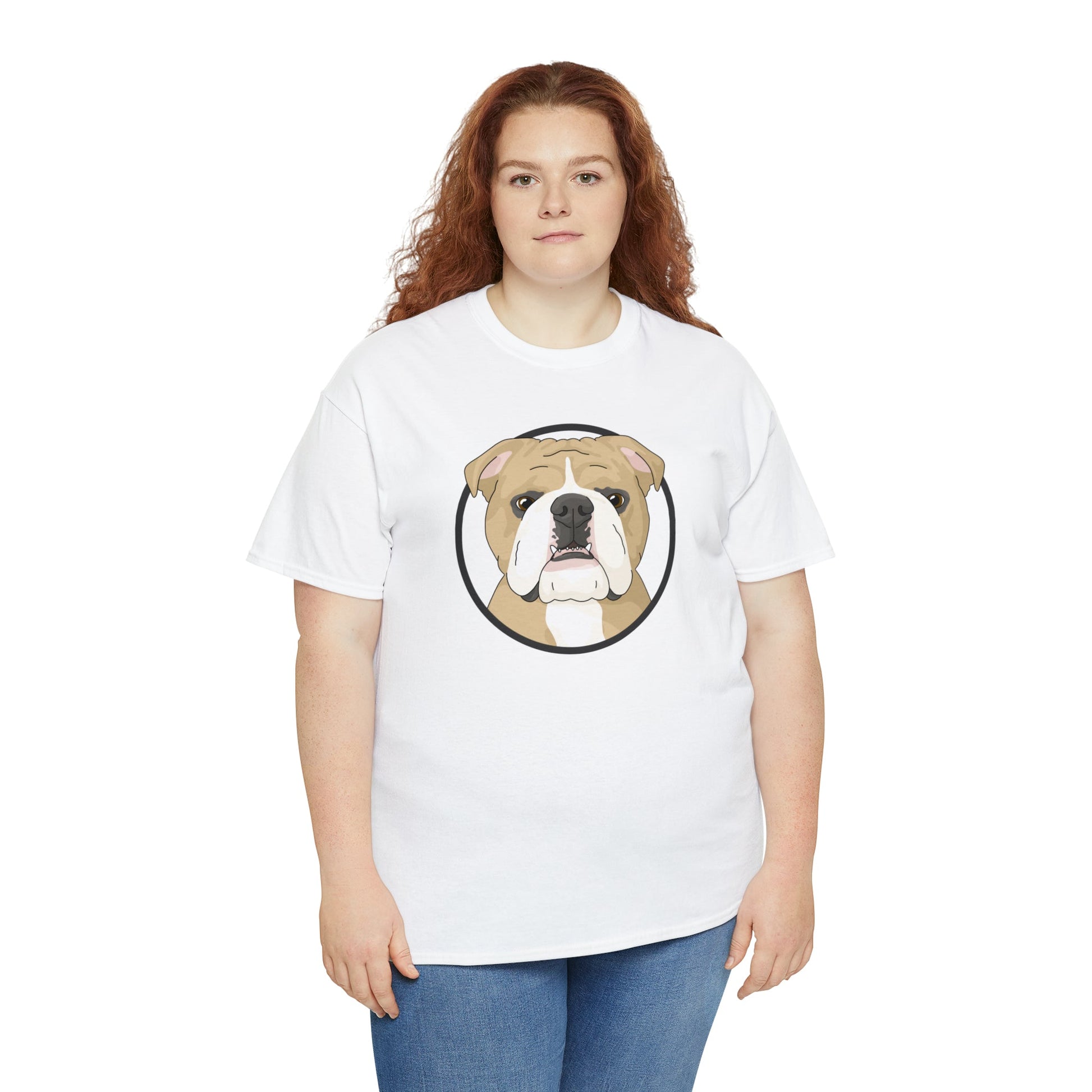 English Bulldog Circle | T-shirt - Detezi Designs-81891928241838190621