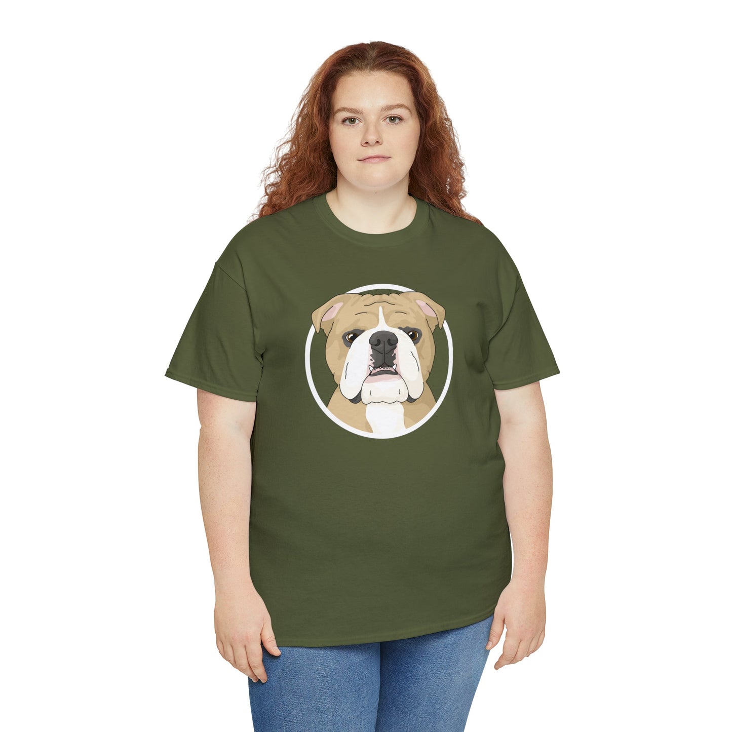 English Bulldog Circle | T-shirt - Detezi Designs-81891928241838190621