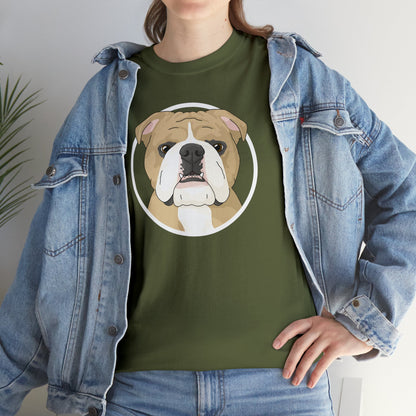 English Bulldog Circle | T-shirt - Detezi Designs-81891928241838190621