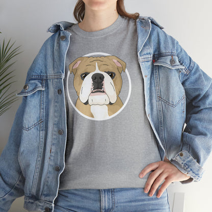 English Bulldog Circle | T-shirt - Detezi Designs-81891928241838190621