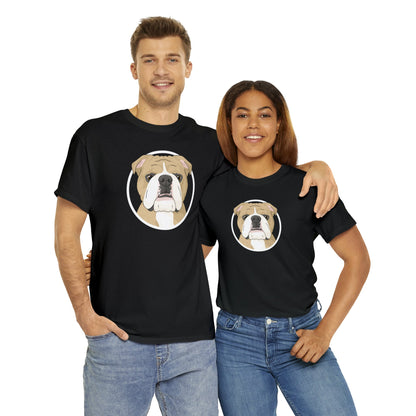 English Bulldog Circle | T-shirt - Detezi Designs-81891928241838190621