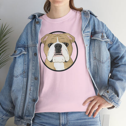 English Bulldog Circle | T-shirt - Detezi Designs-81891928241838190621