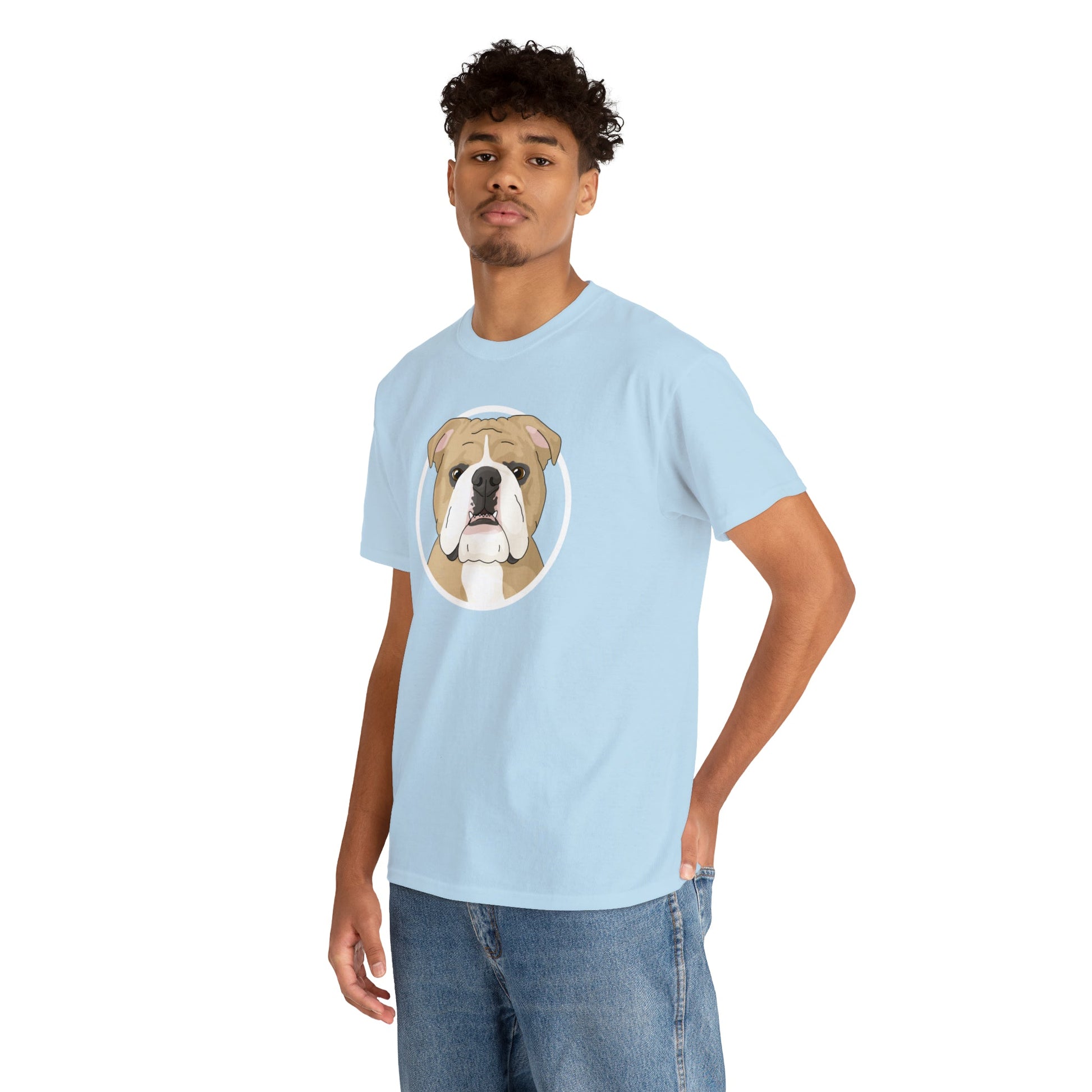 English Bulldog Circle | T-shirt - Detezi Designs-81891928241838190621