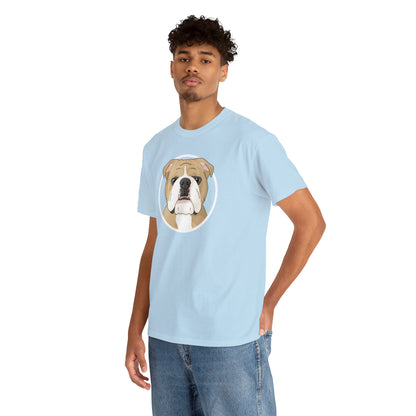 English Bulldog Circle | T-shirt - Detezi Designs-81891928241838190621