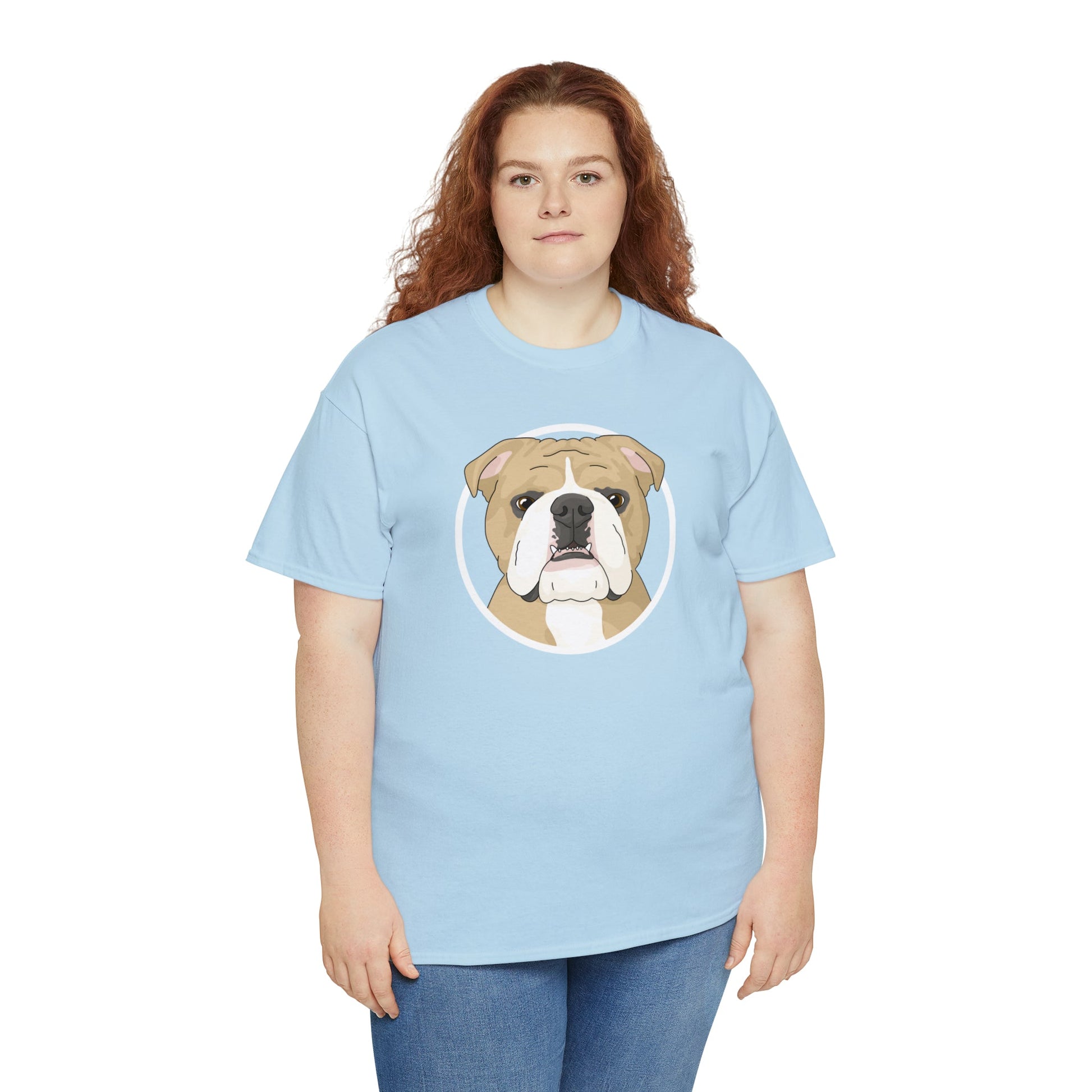 English Bulldog Circle | T-shirt - Detezi Designs-81891928241838190621