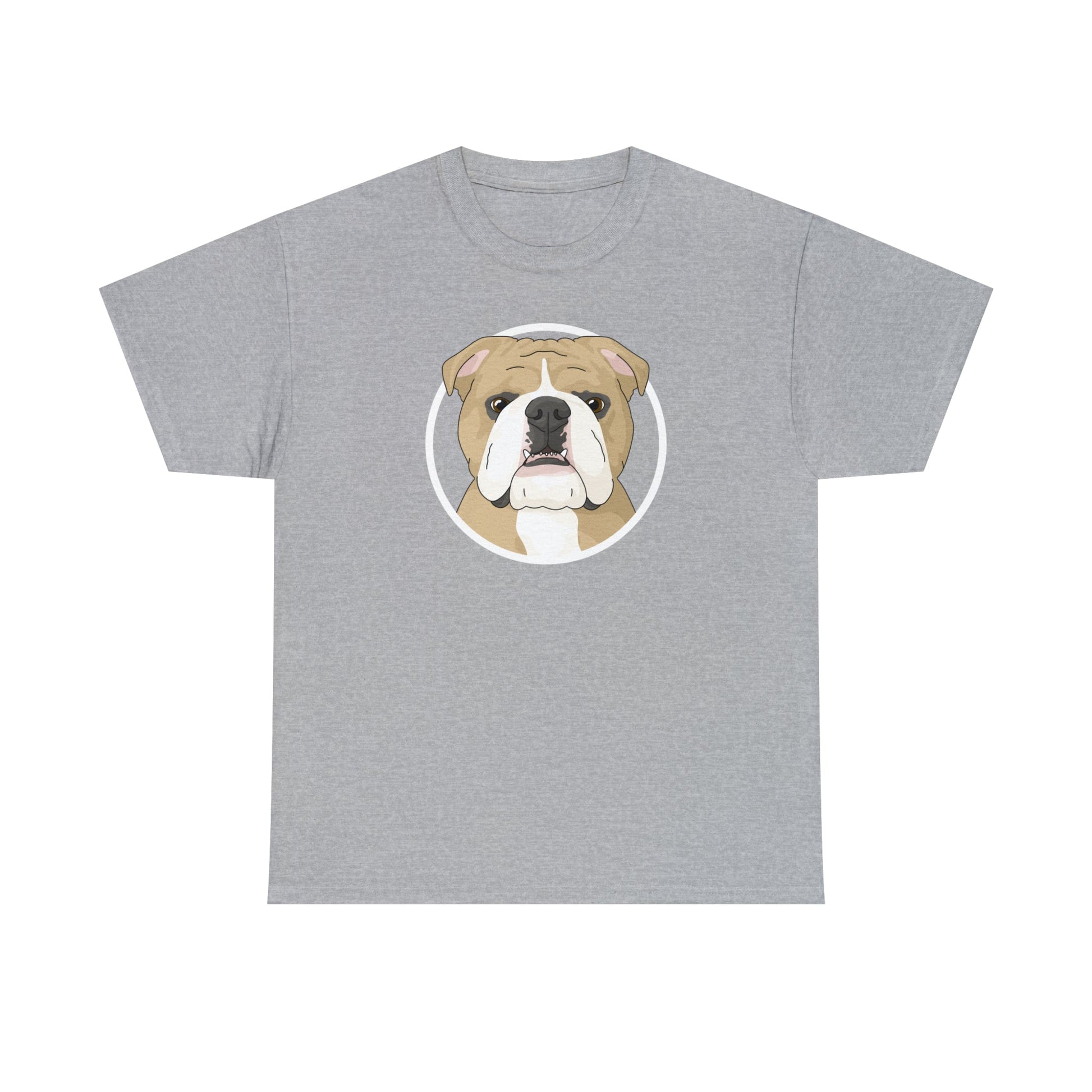 English Bulldog Circle | T-shirt - Detezi Designs-81891928241838190621