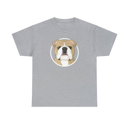 English Bulldog Circle | T-shirt - Detezi Designs-81891928241838190621