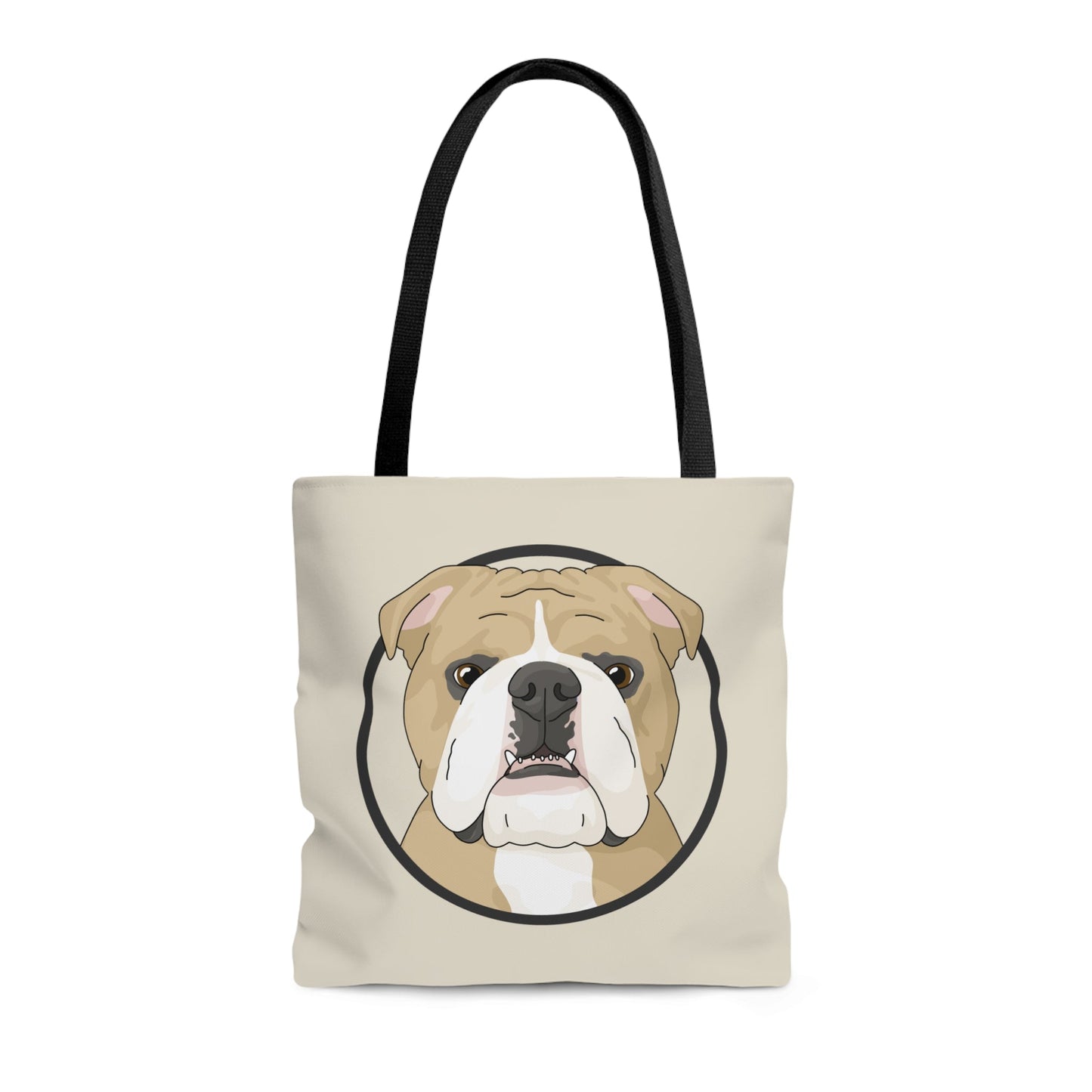 English Bulldog Circle | Tote Bag - Detezi Designs-14237065587069797155