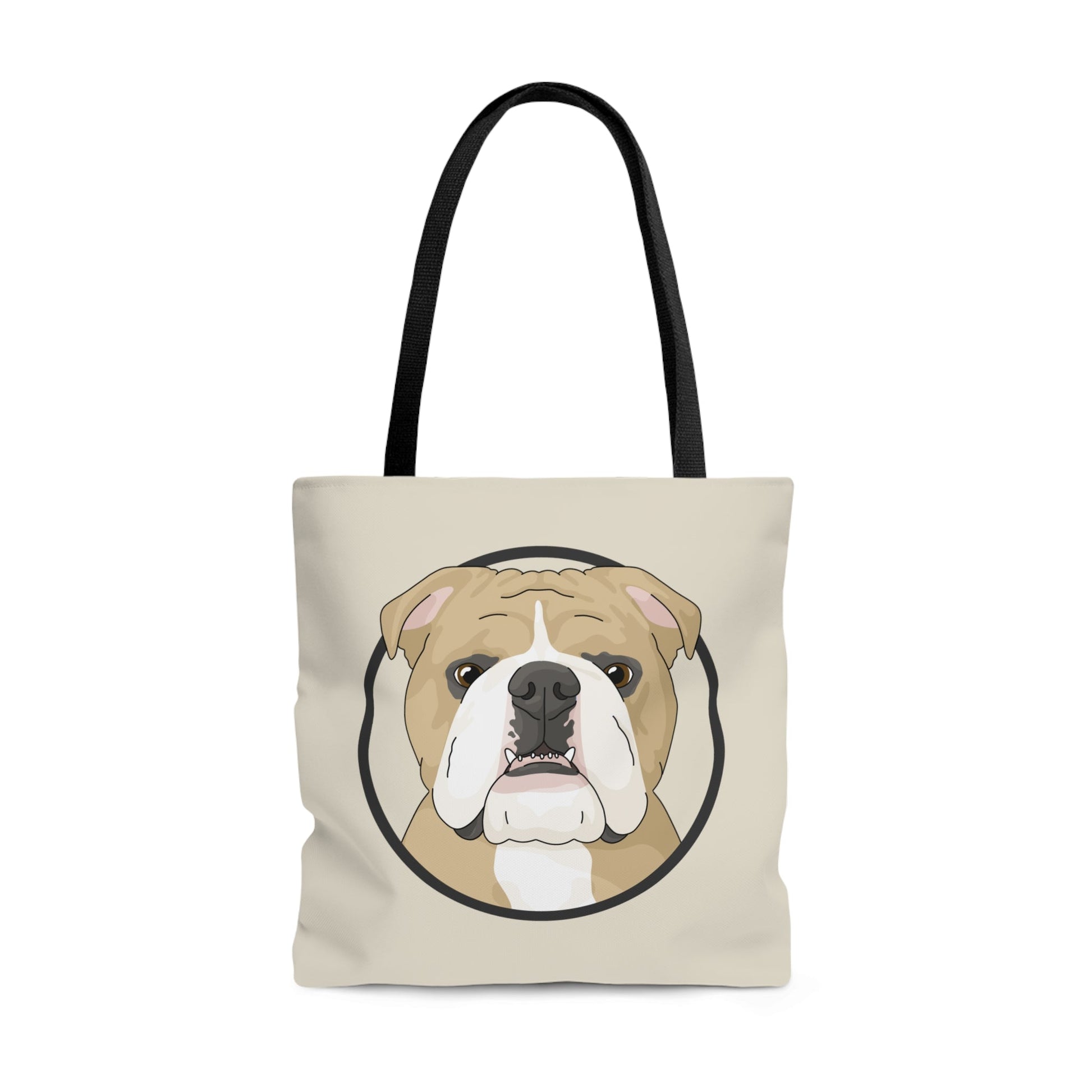 English Bulldog Circle | Tote Bag - Detezi Designs-21924611211795560942