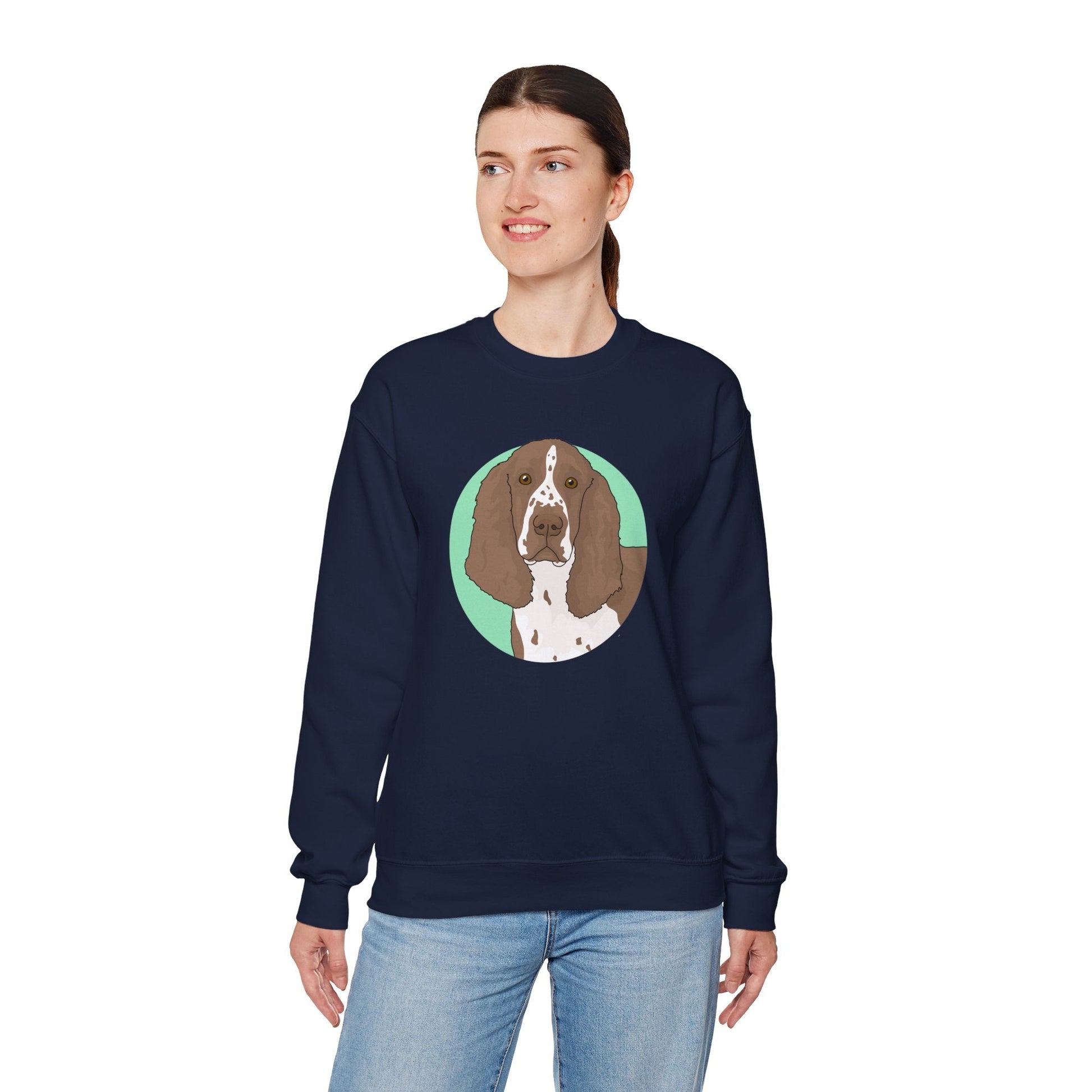 English Springer Spaniel | Crewneck Sweatshirt - Detezi Designs-10937346973485123674