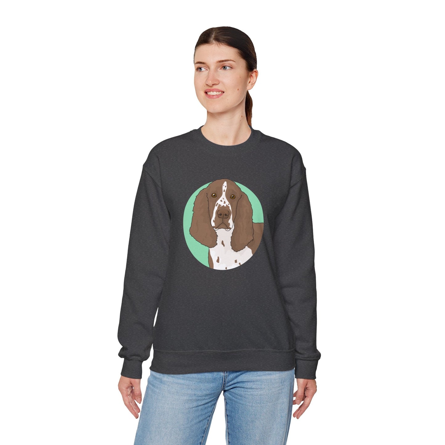 English Springer Spaniel | Crewneck Sweatshirt - Detezi Designs-10937346973485123674