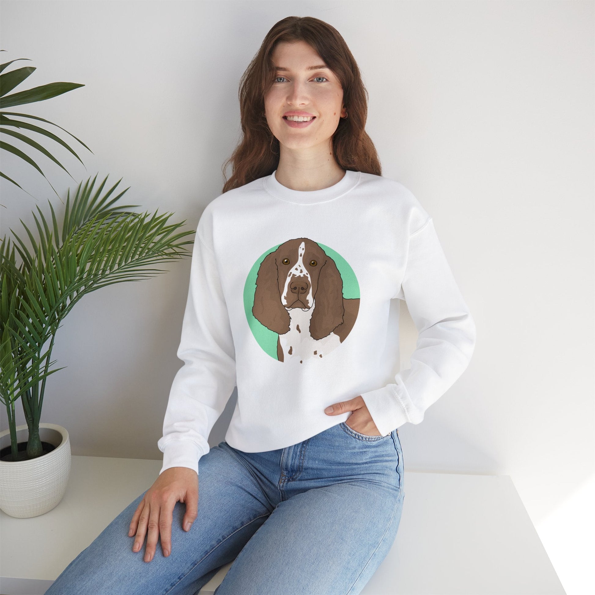 English Springer Spaniel | Crewneck Sweatshirt - Detezi Designs-10937346973485123674