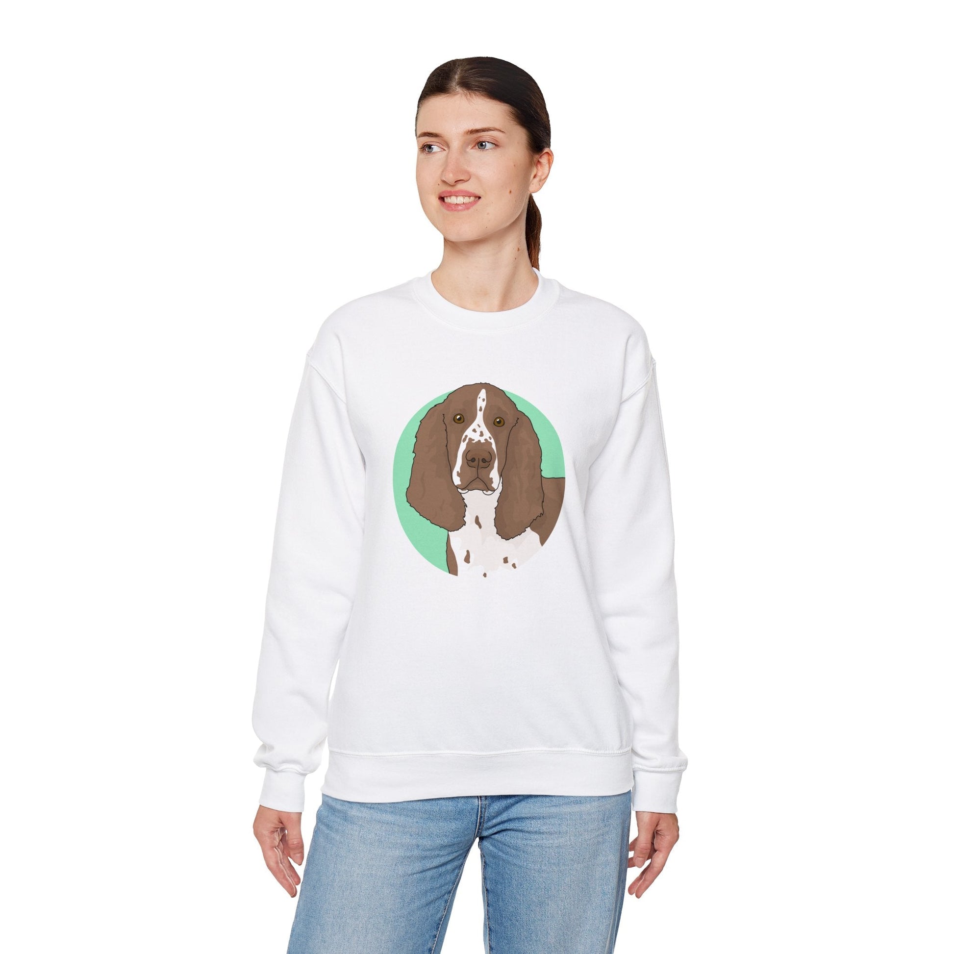 English Springer Spaniel | Crewneck Sweatshirt - Detezi Designs-10937346973485123674