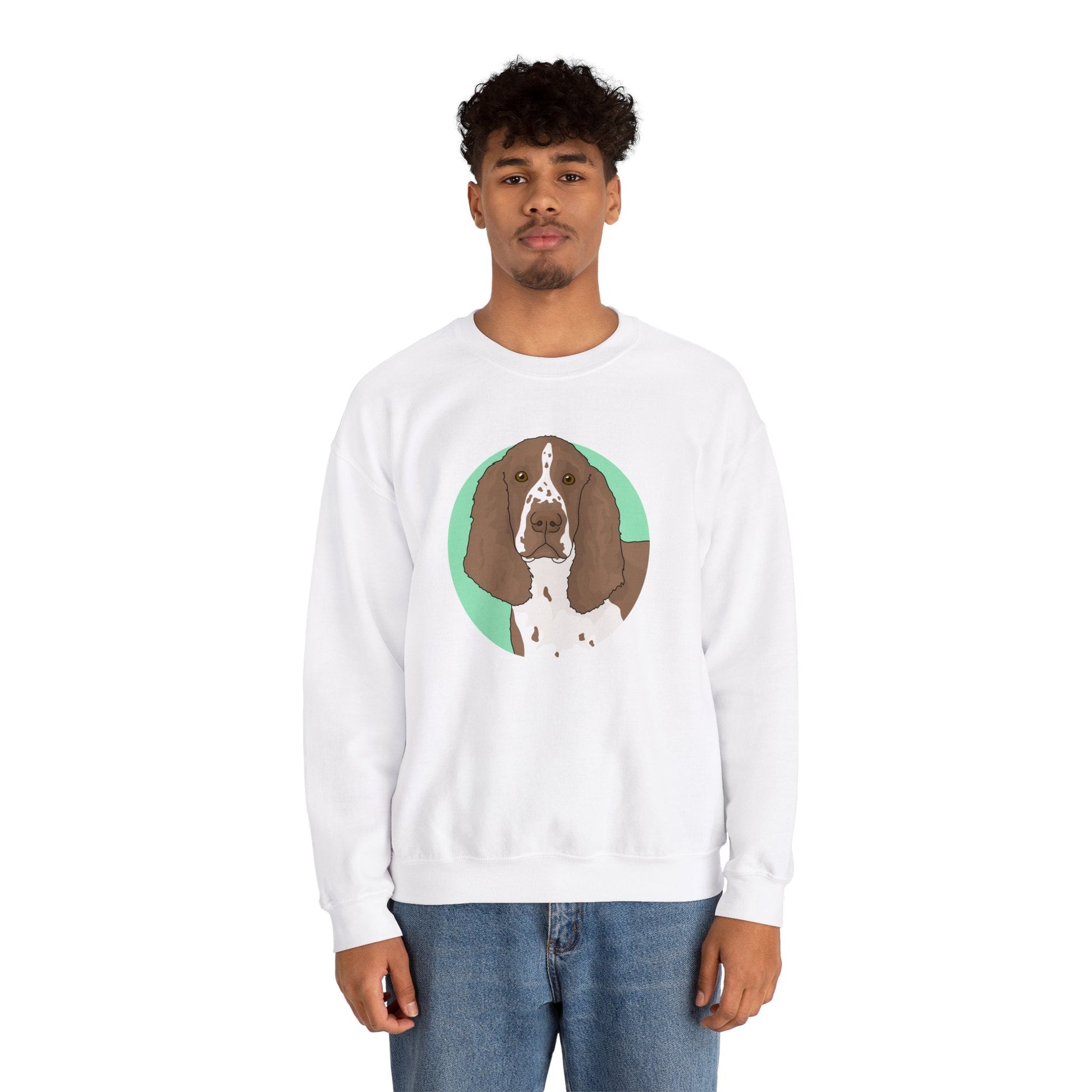 English Springer Spaniel | Crewneck Sweatshirt - Detezi Designs-10937346973485123674