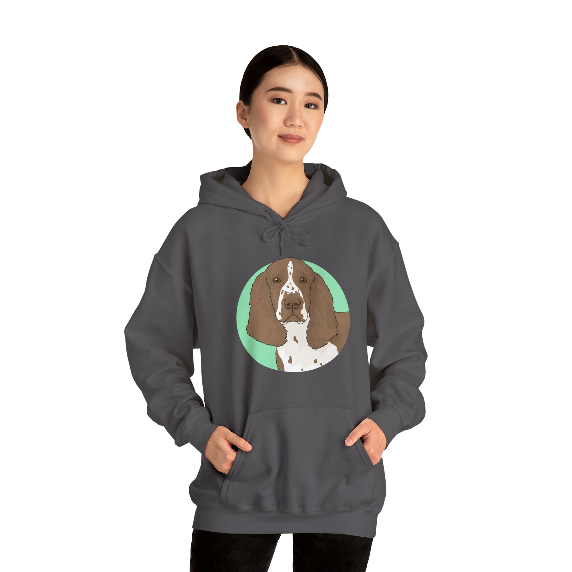 English Springer Spaniel | Hooded Sweatshirt - Detezi Designs-10062623814367063123