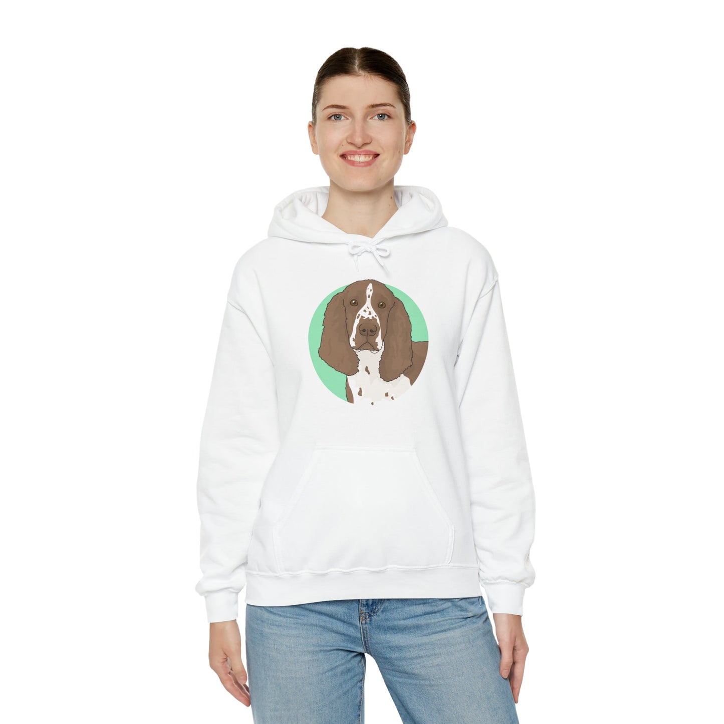 English Springer Spaniel | Hooded Sweatshirt - Detezi Designs-10062623814367063123