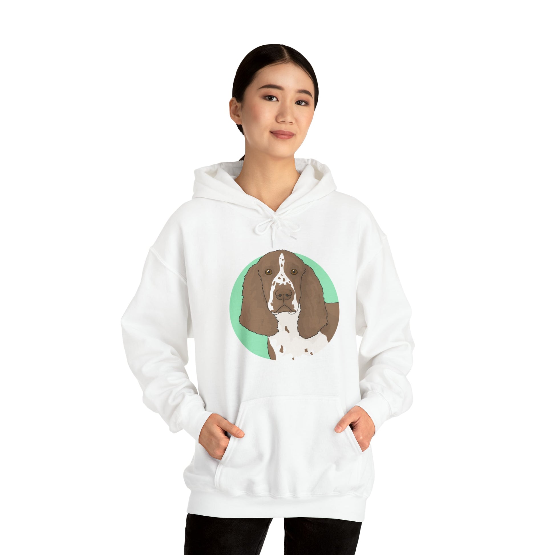 English Springer Spaniel | Hooded Sweatshirt - Detezi Designs-10062623814367063123