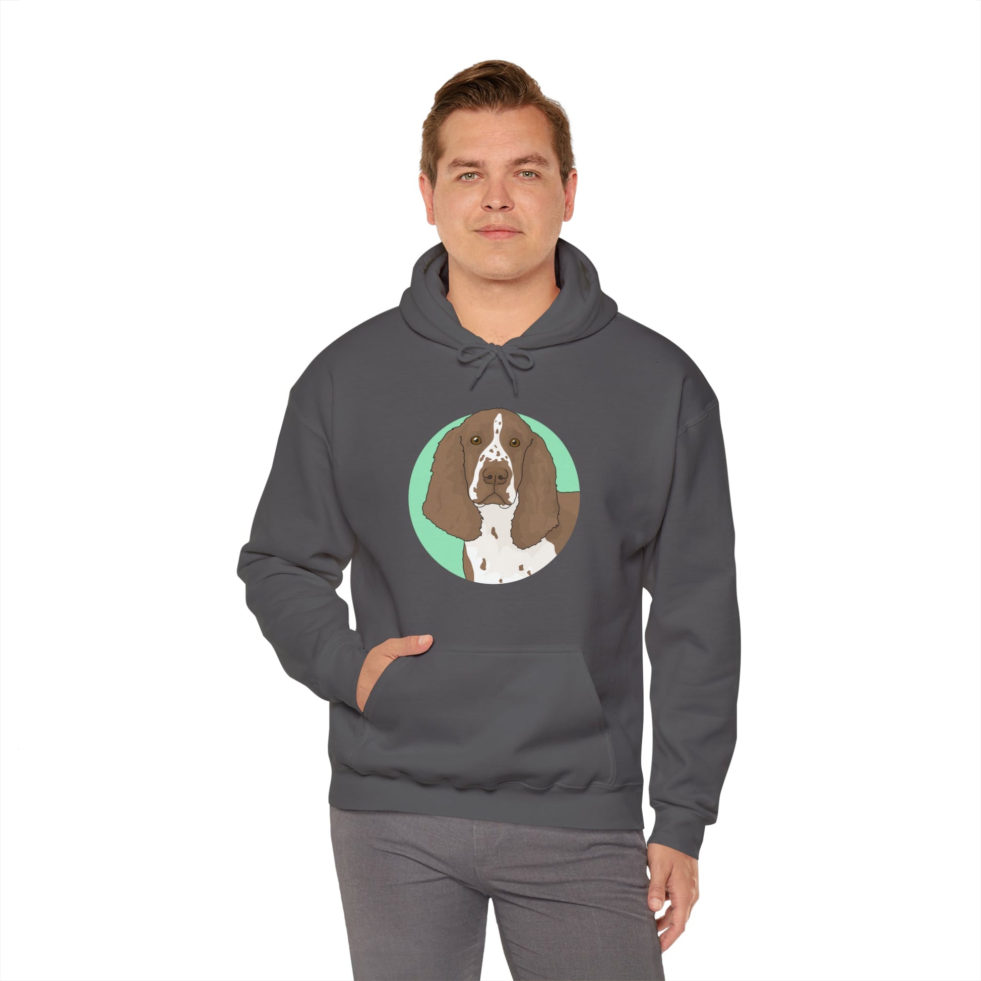 English Springer Spaniel | Hooded Sweatshirt - Detezi Designs-10062623814367063123