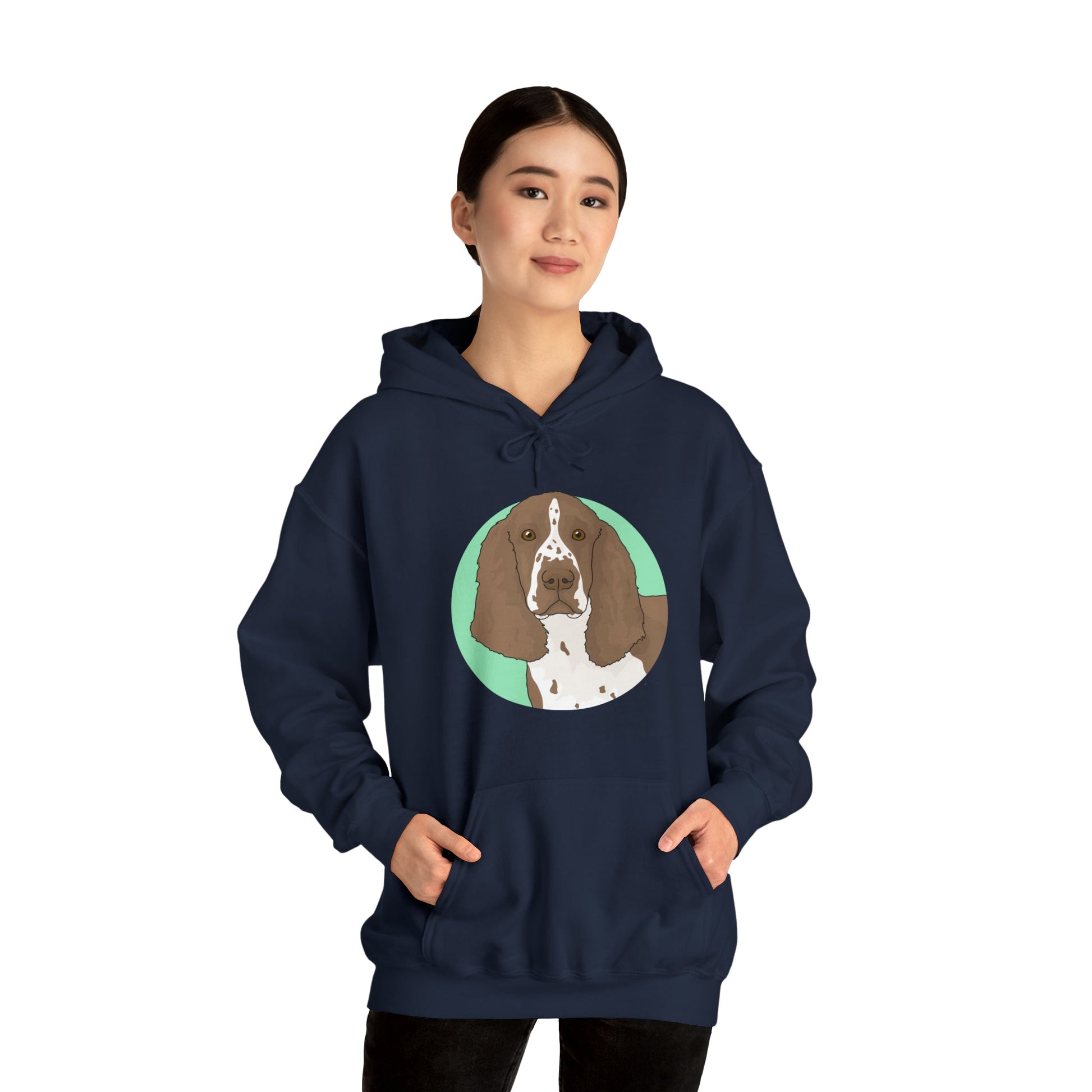 English Springer Spaniel | Hooded Sweatshirt - Detezi Designs-10062623814367063123