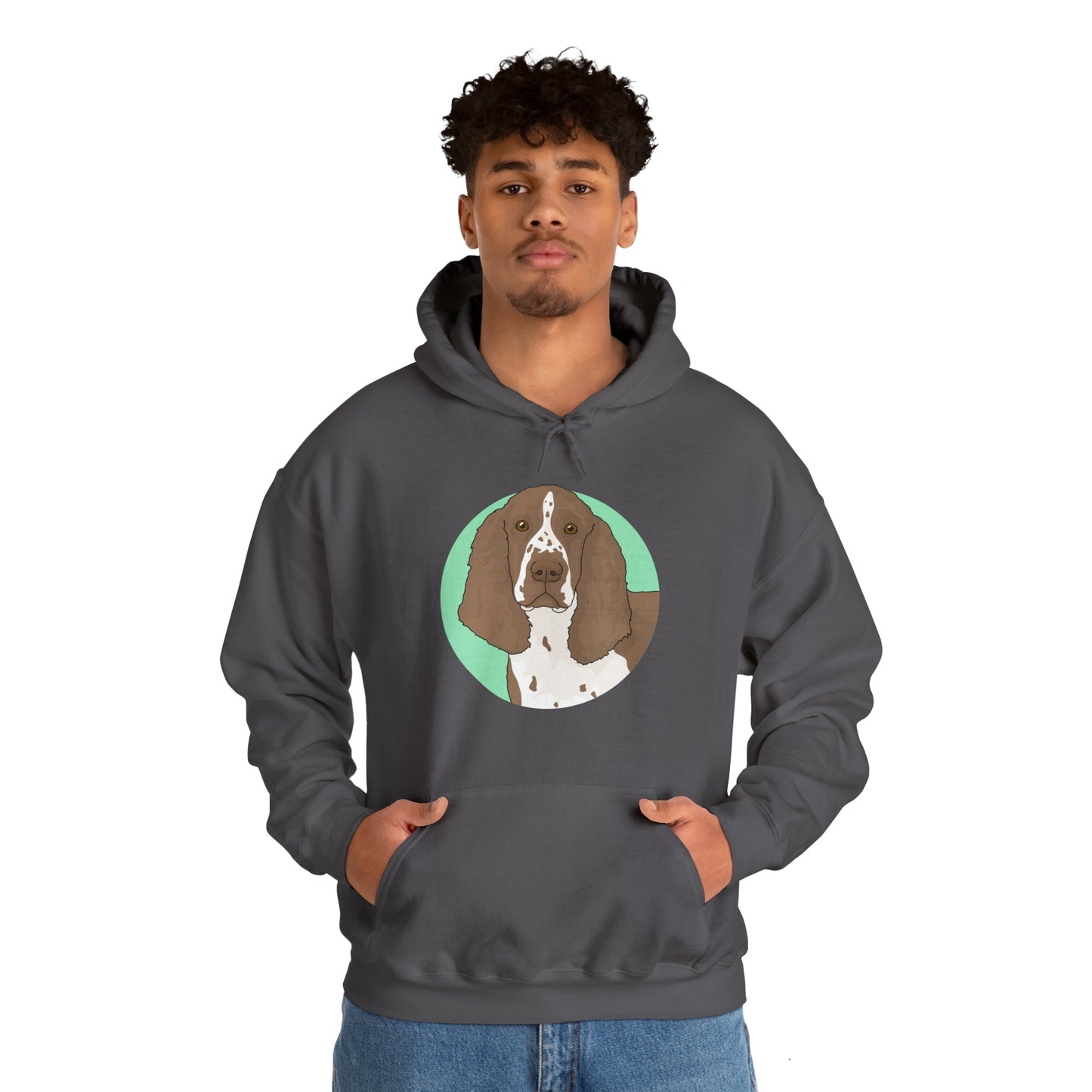 English Springer Spaniel | Hooded Sweatshirt - Detezi Designs-10062623814367063123