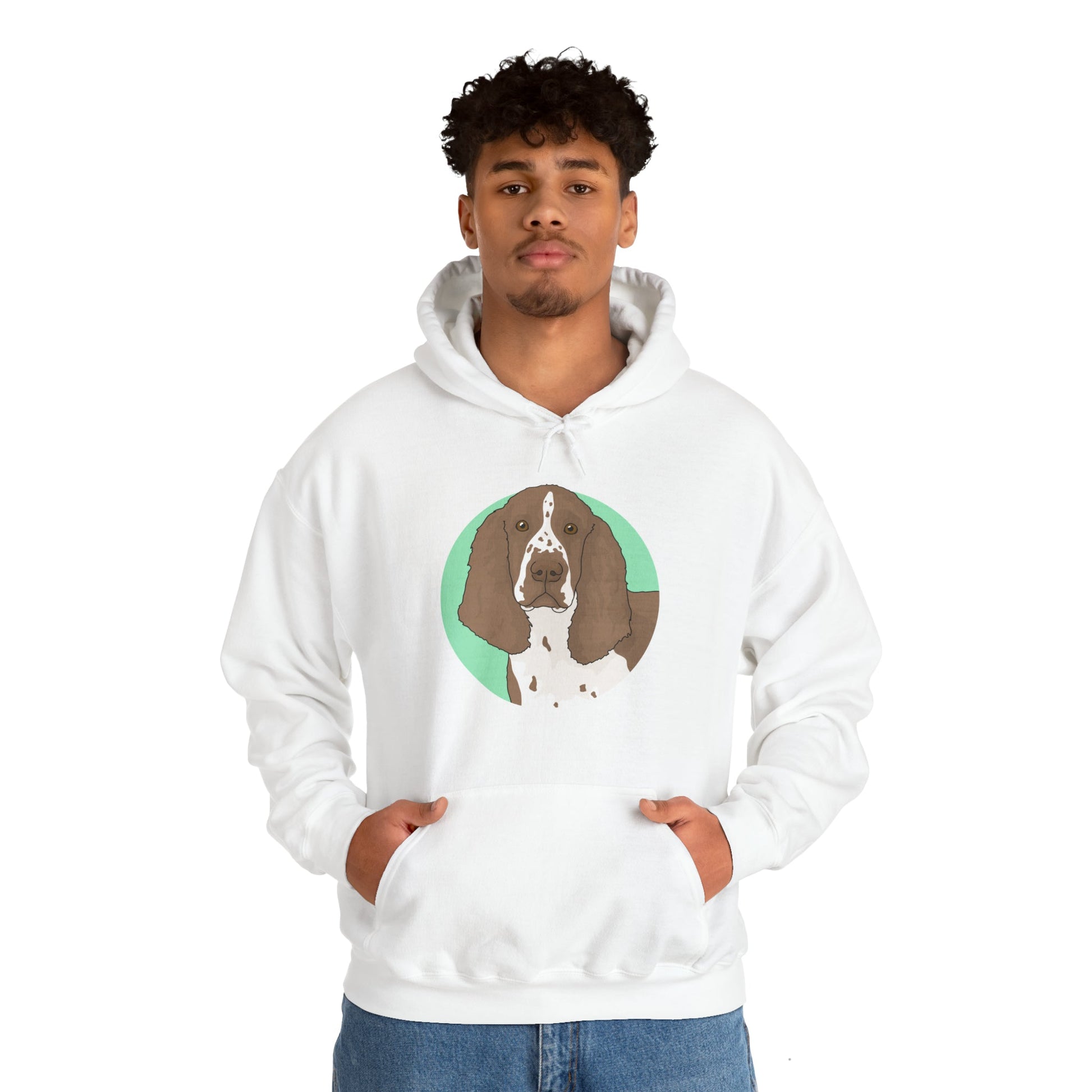 English Springer Spaniel | Hooded Sweatshirt - Detezi Designs-10062623814367063123