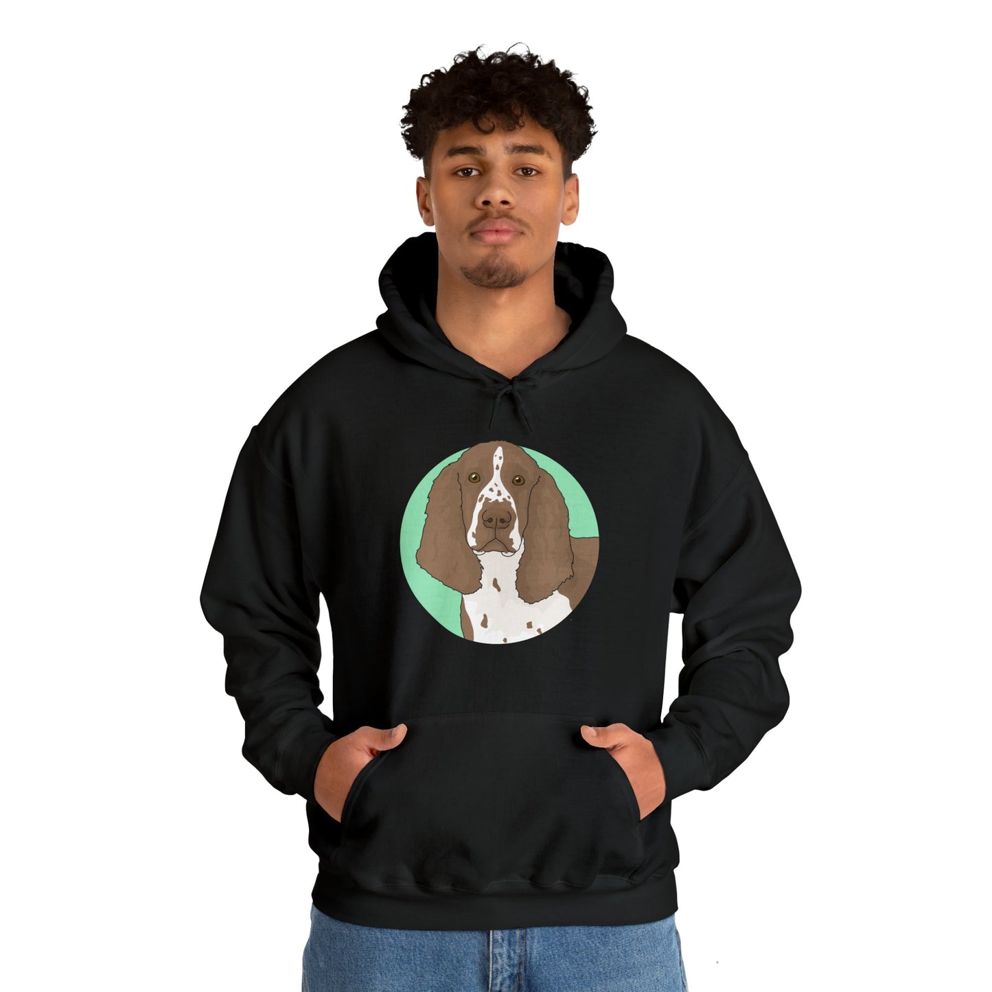 English Springer Spaniel | Hooded Sweatshirt - Detezi Designs-10062623814367063123