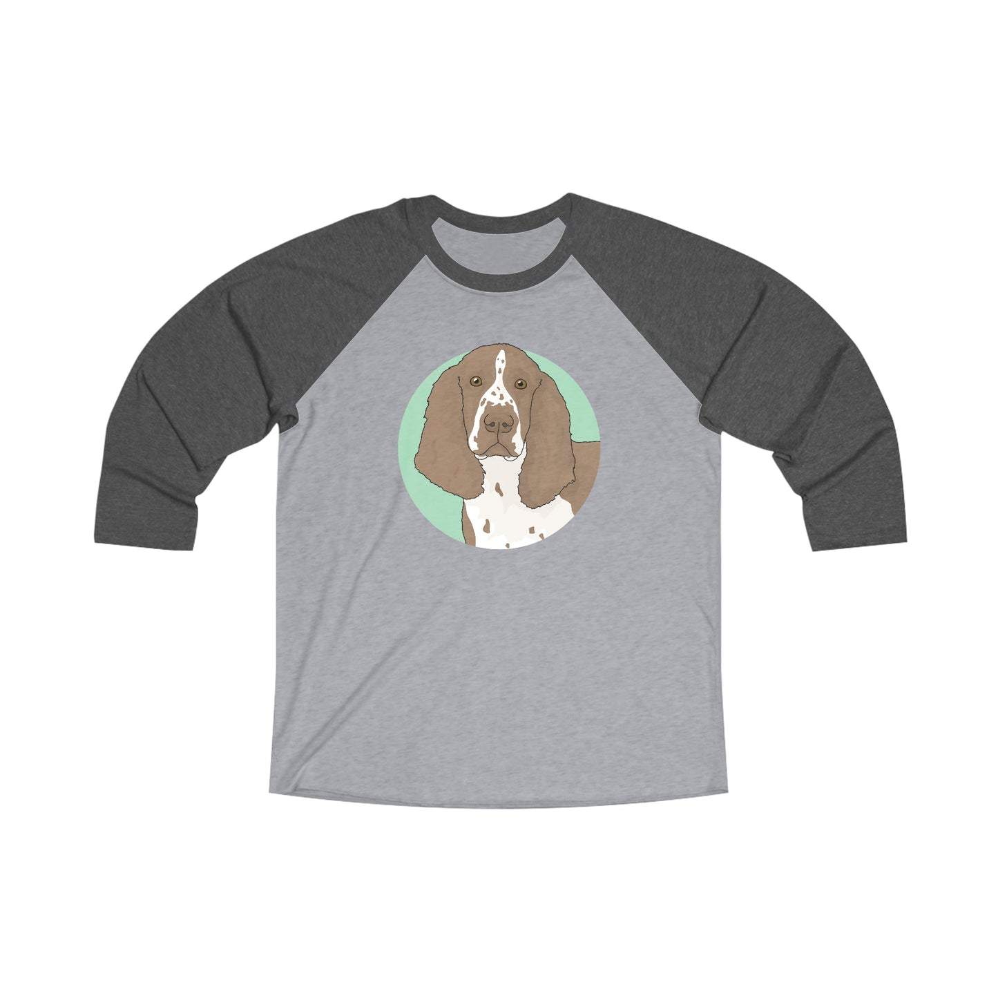 English Springer Spaniel | Unisex 3\4 Sleeve Tee - Detezi Designs-18161451180818709176