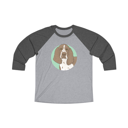 English Springer Spaniel | Unisex 3\4 Sleeve Tee - Detezi Designs-18161451180818709176