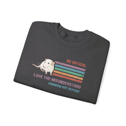 Fish | Rainbow Rat Refuge | FUNDRAISER | **AMERICAN PRINTER** | Crewneck Sweatshirt - Detezi Designs-29999610685234018395