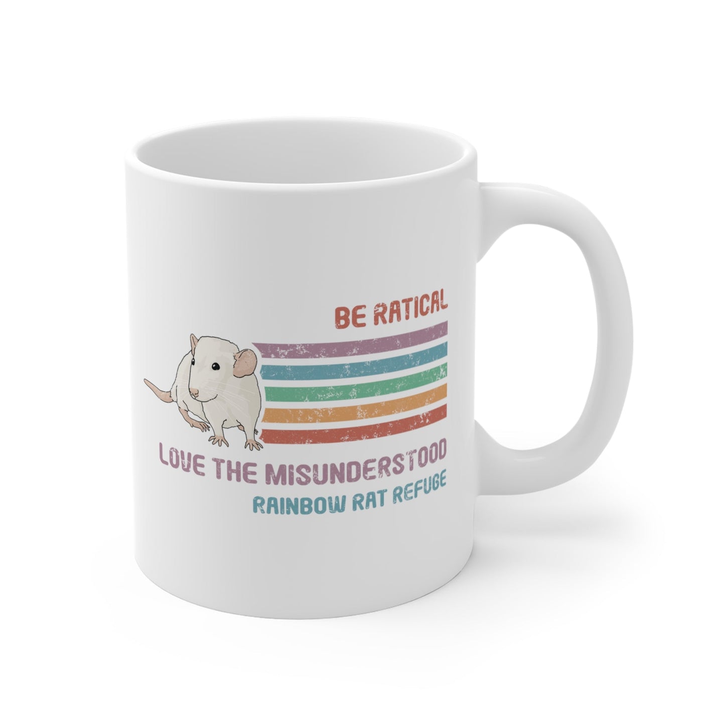 Fish | Rainbow Rat Refuge | FUNDRAISER | **AMERICAN PRINTER** | Mug - Detezi Designs-24621803062211265320