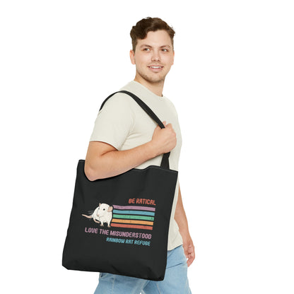 Fish | Rainbow Rat Refuge | FUNDRAISER | **AMERICAN PRINTER** | Tote Bag - Detezi Designs-26207930589289628401