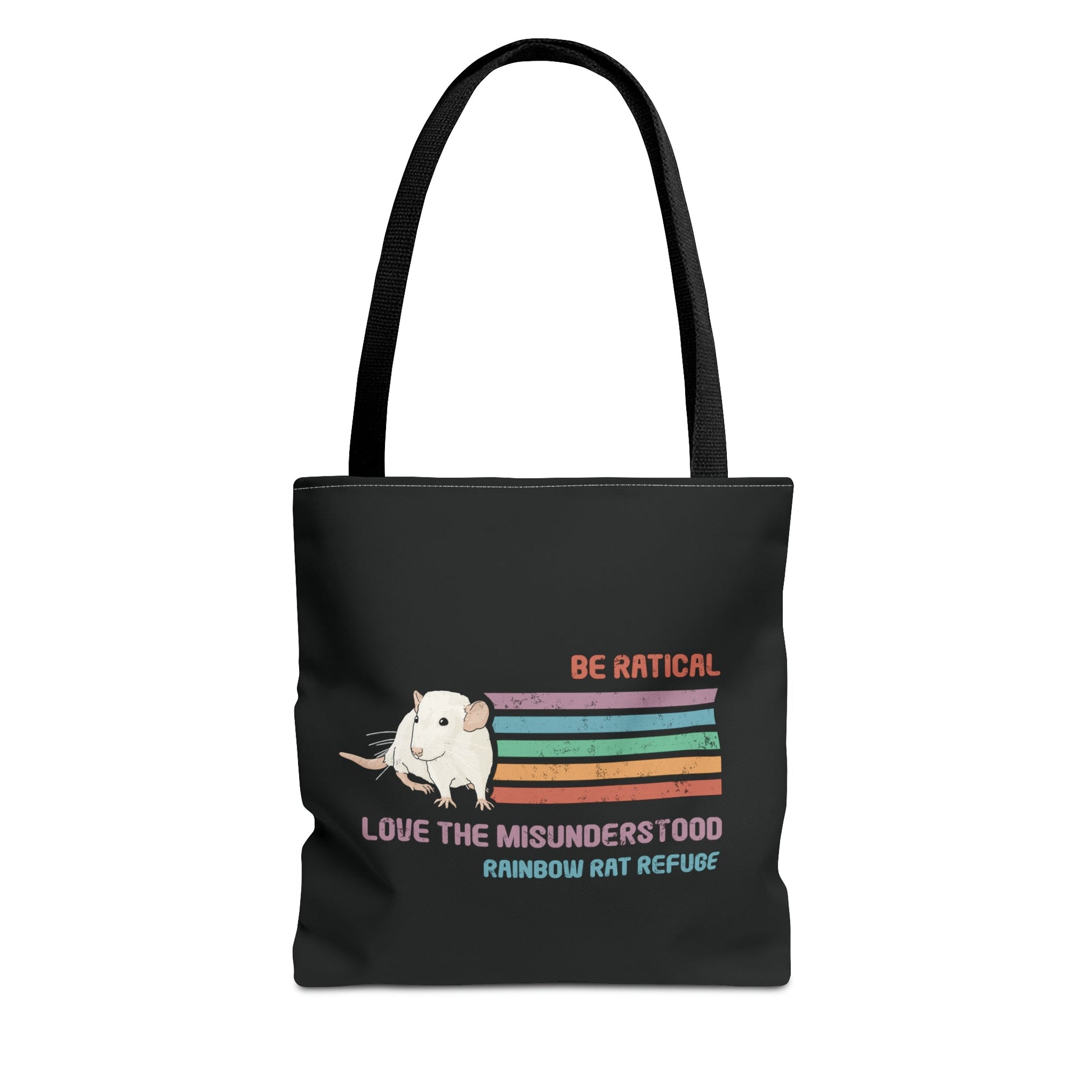 Fish | Rainbow Rat Refuge | FUNDRAISER | **AMERICAN PRINTER** | Tote Bag - Detezi Designs-26207930589289628401