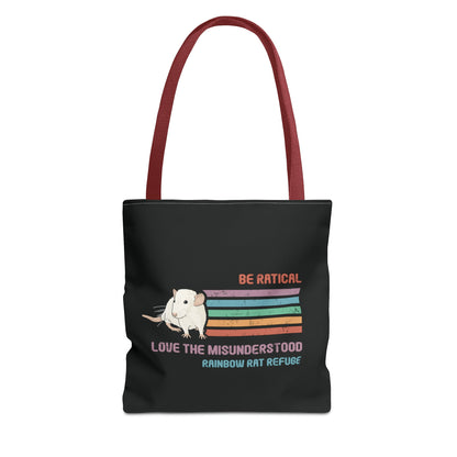 Fish | Rainbow Rat Refuge | FUNDRAISER | **AMERICAN PRINTER** | Tote Bag - Detezi Designs-29667023746884486007