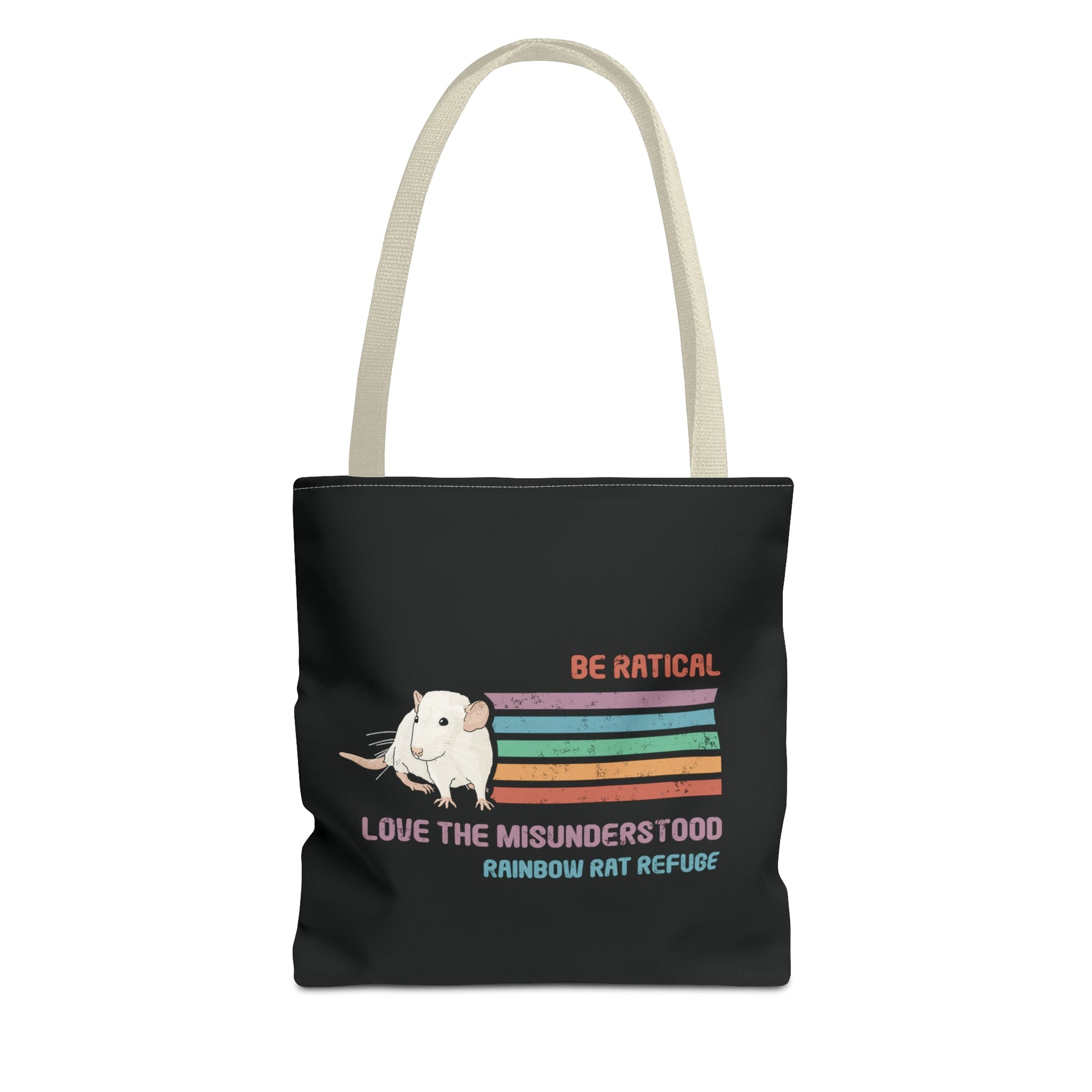 Fish | Rainbow Rat Refuge | FUNDRAISER | **AMERICAN PRINTER** | Tote Bag - Detezi Designs-31629900124989413966