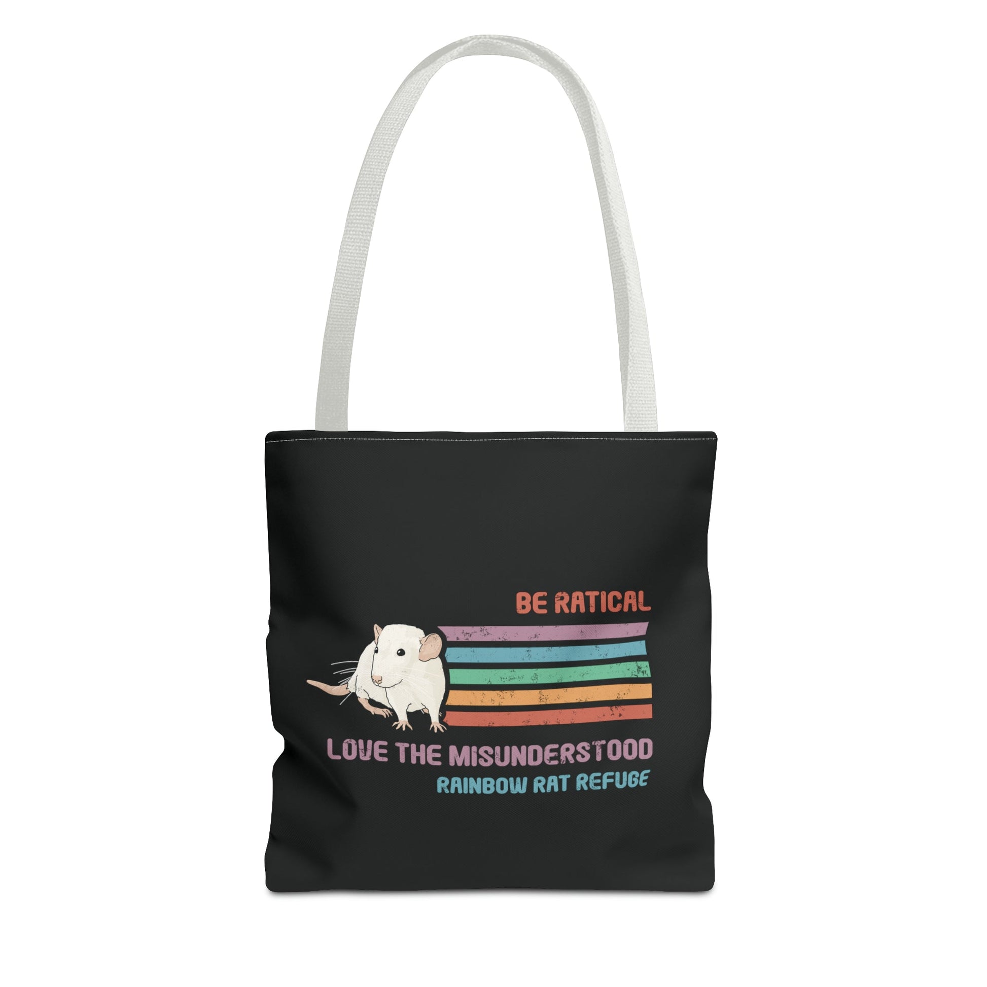 Fish | Rainbow Rat Refuge | FUNDRAISER | **AMERICAN PRINTER** | Tote Bag - Detezi Designs-35374046762575076930