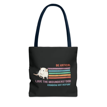 Fish | Rainbow Rat Refuge | FUNDRAISER | **AMERICAN PRINTER** | Tote Bag - Detezi Designs-50028518273600628742