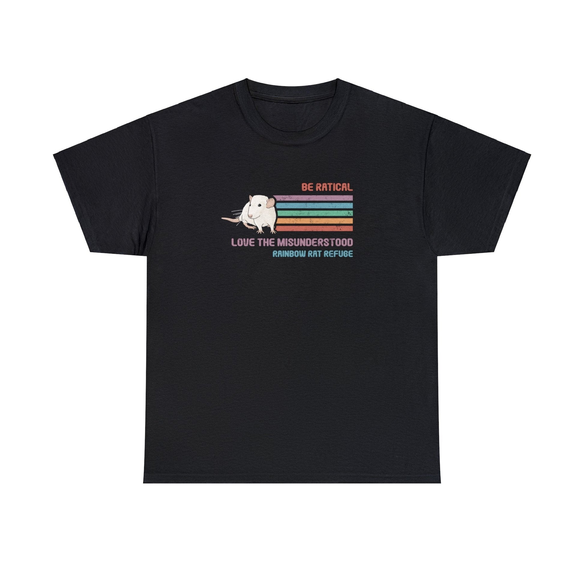 Fish | Rainbow Rat Refuge | FUNDRAISER | **CANADIAN PRINTER** | Unisex T-shirt - Detezi Designs-25275920672585646824